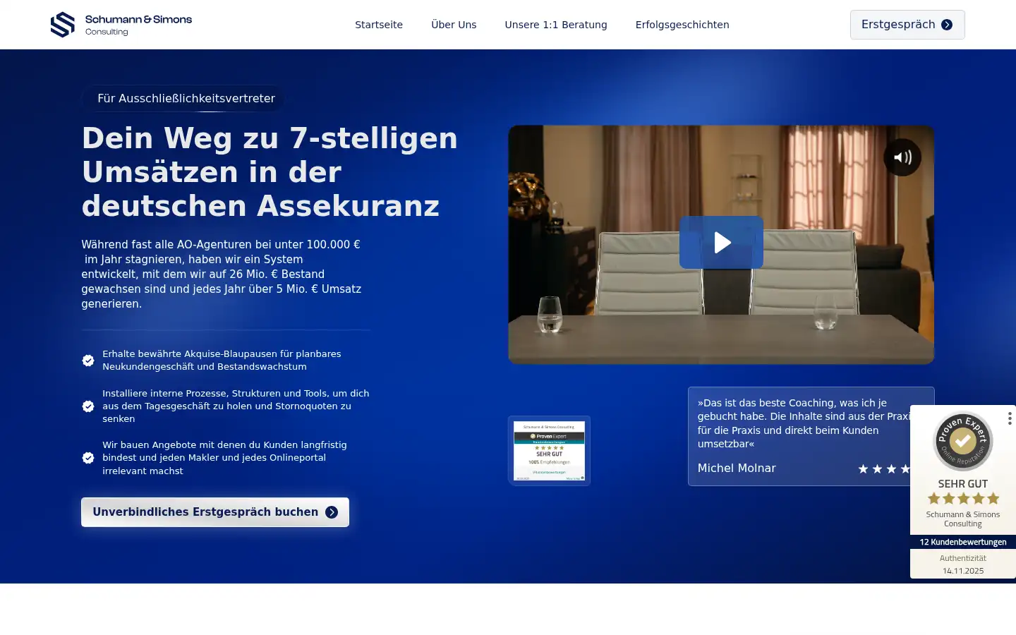 Screenshot of schumann-simons.de