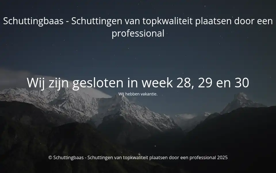 Screenshot of schuttingbaas.nl