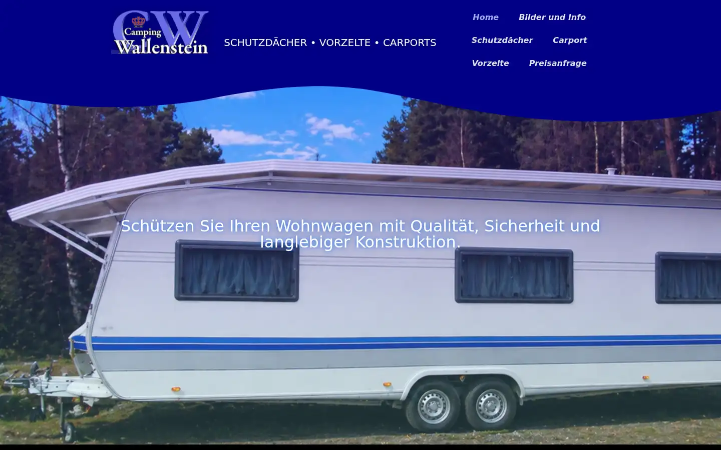 Screenshot of schutzdach.com