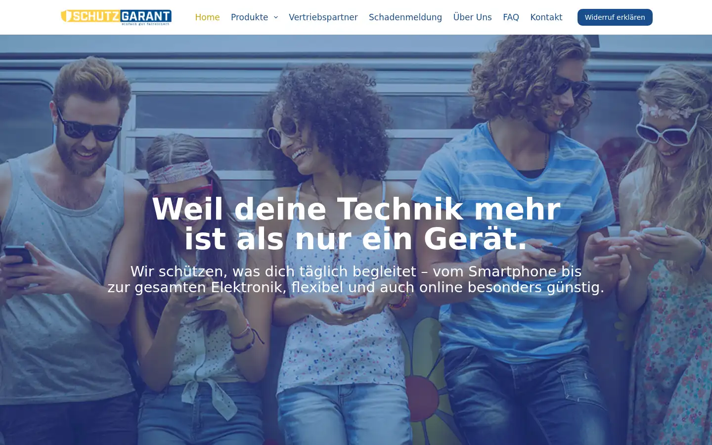 Screenshot of schutzgarant.de