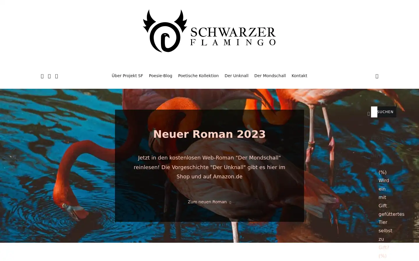 Screenshot of schwarzer-flamingo.de