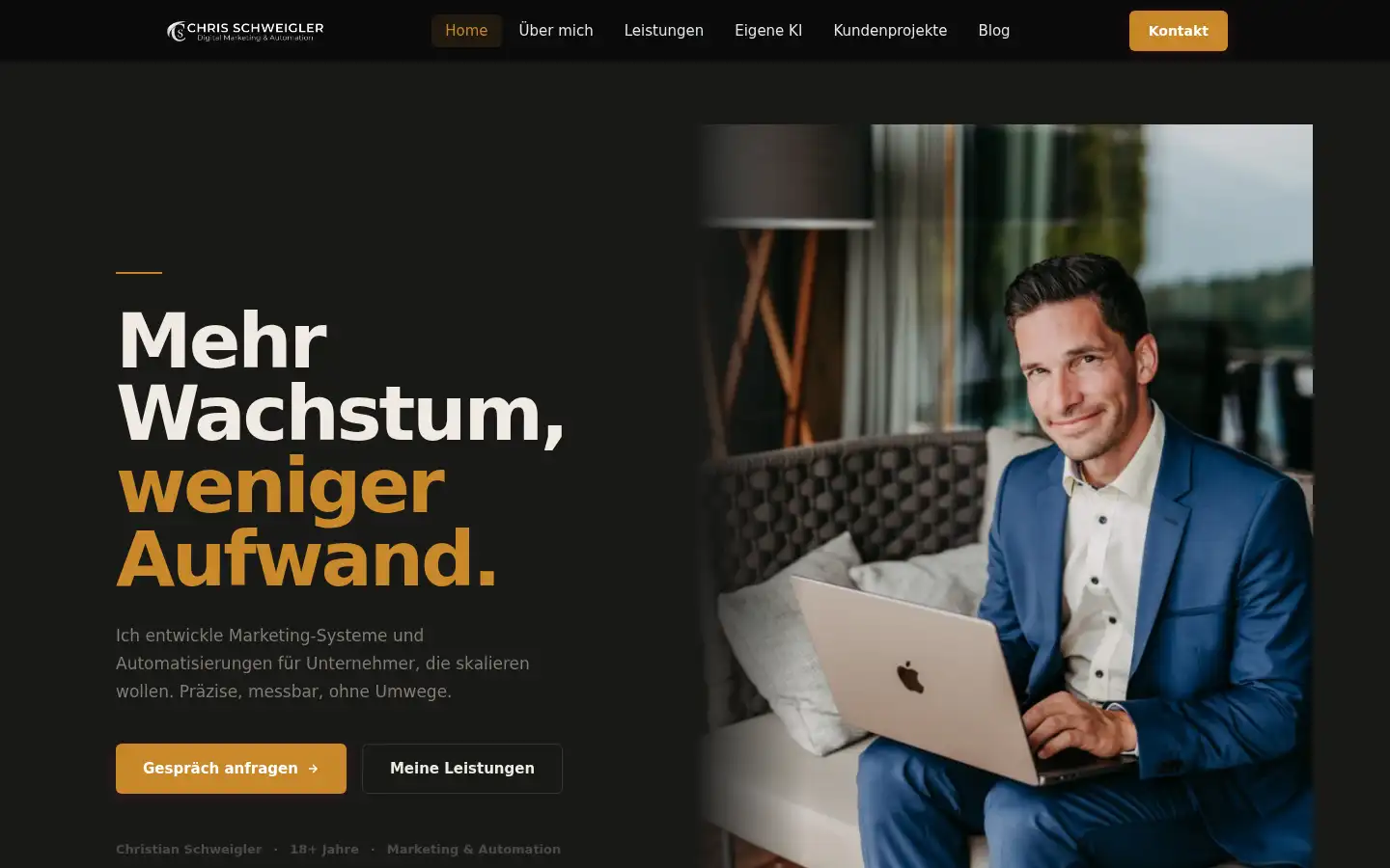 Screenshot of schweigler.at