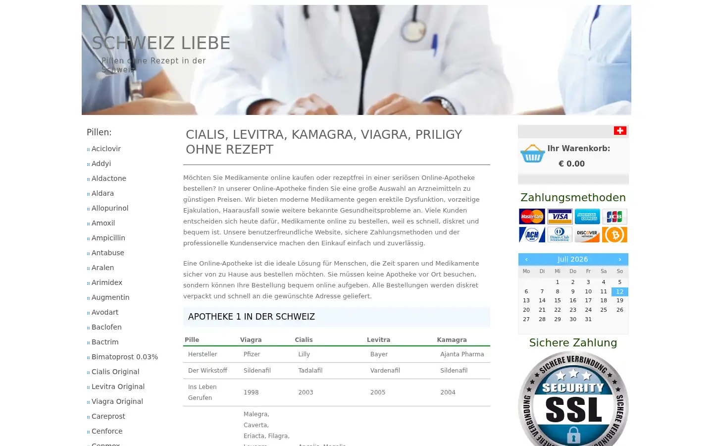 Screenshot of schweiz-liebe.com