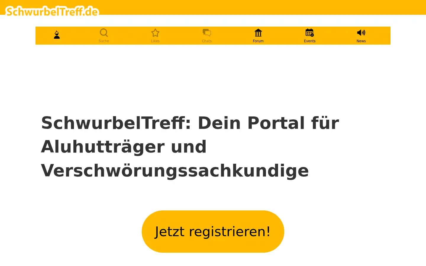 Screenshot of schwurbeltreff.de