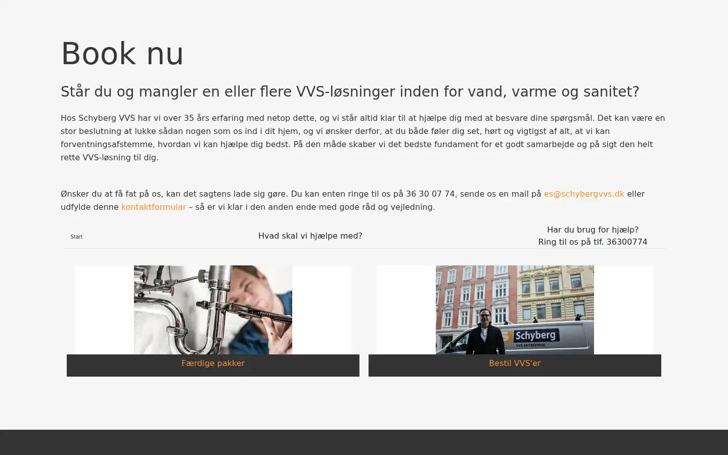 Screenshot of schyberg.dk