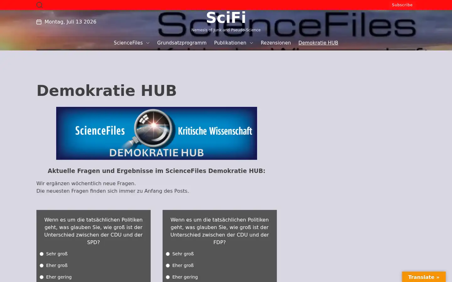 Screenshot of sciencefiles.org