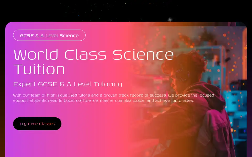 Screenshot of sciencetuitionacademy.com