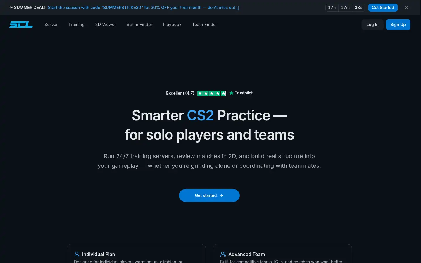 Screenshot of scl.gg