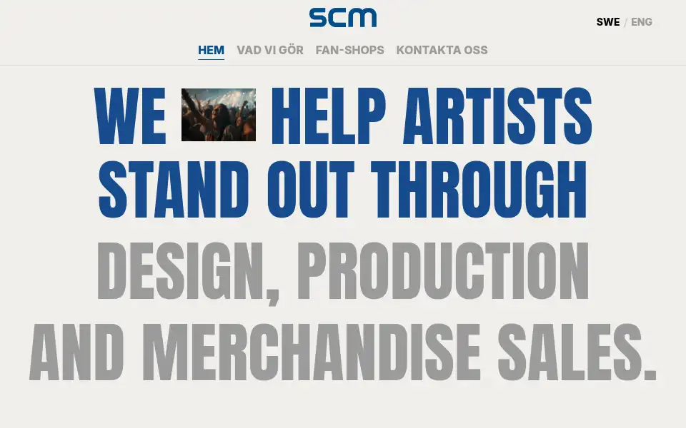 Screenshot of scm.se