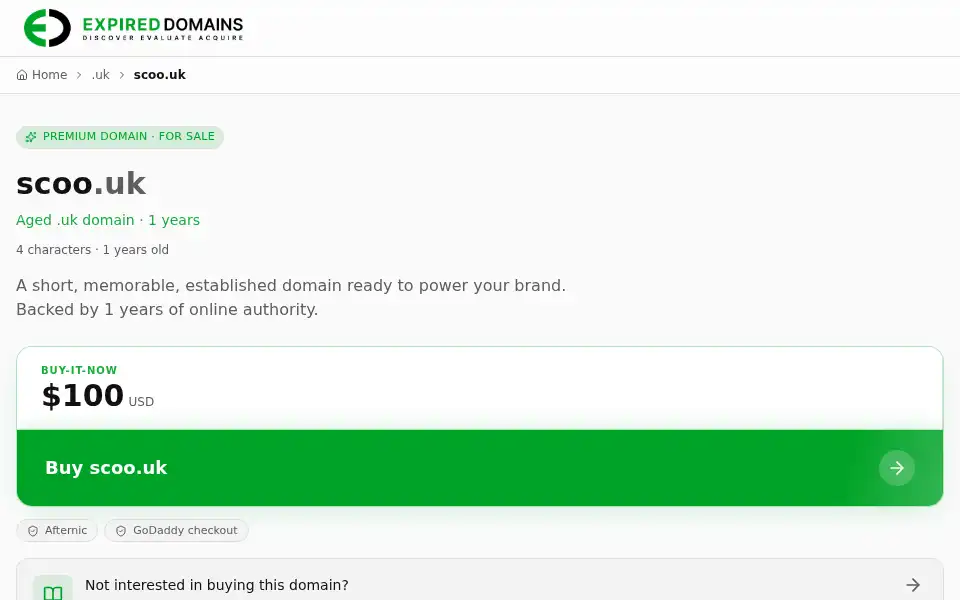 Screenshot of scoo.uk