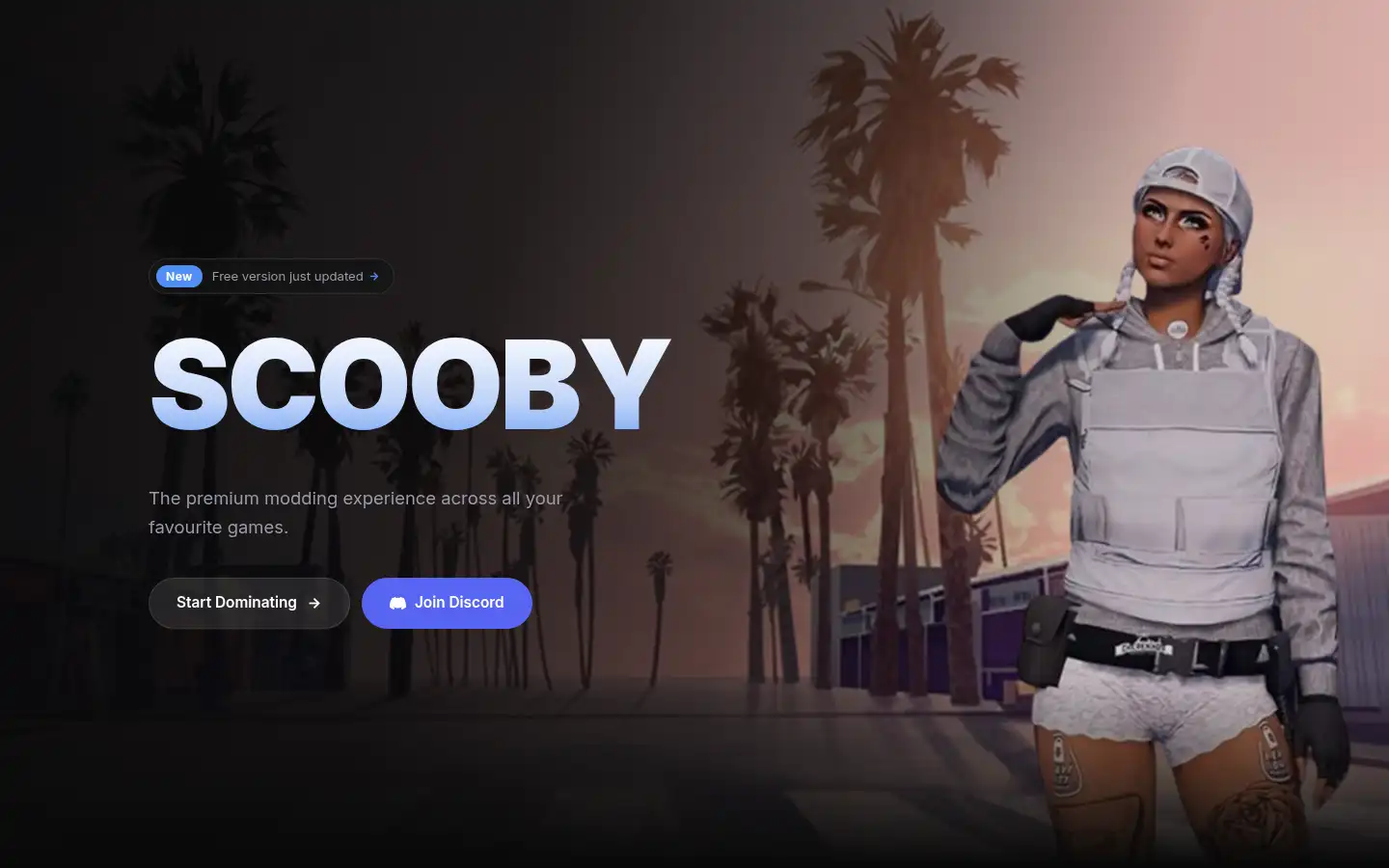 Screenshot of scoobymenu.xyz