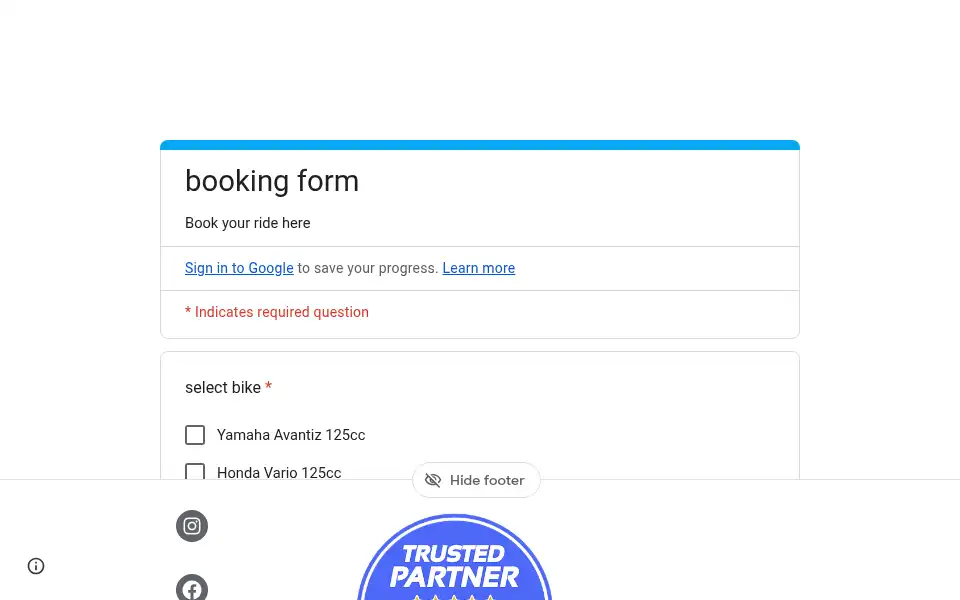 Screenshot of scooterborneo.com