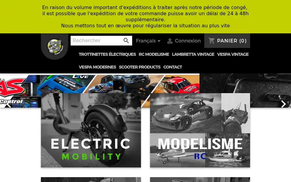 Screenshot of scooterpassion.be