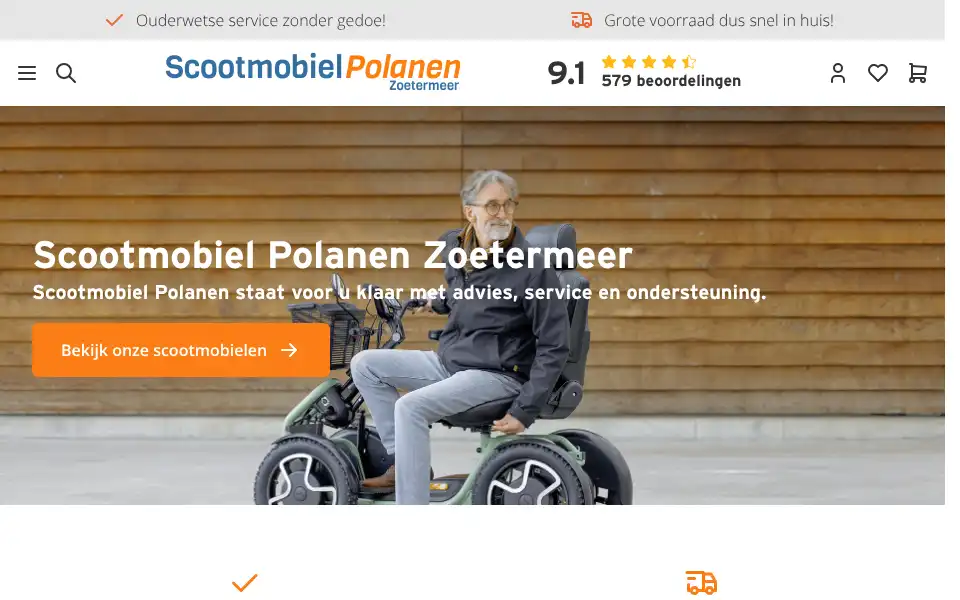 Screenshot of scootmobielpolanen.nl