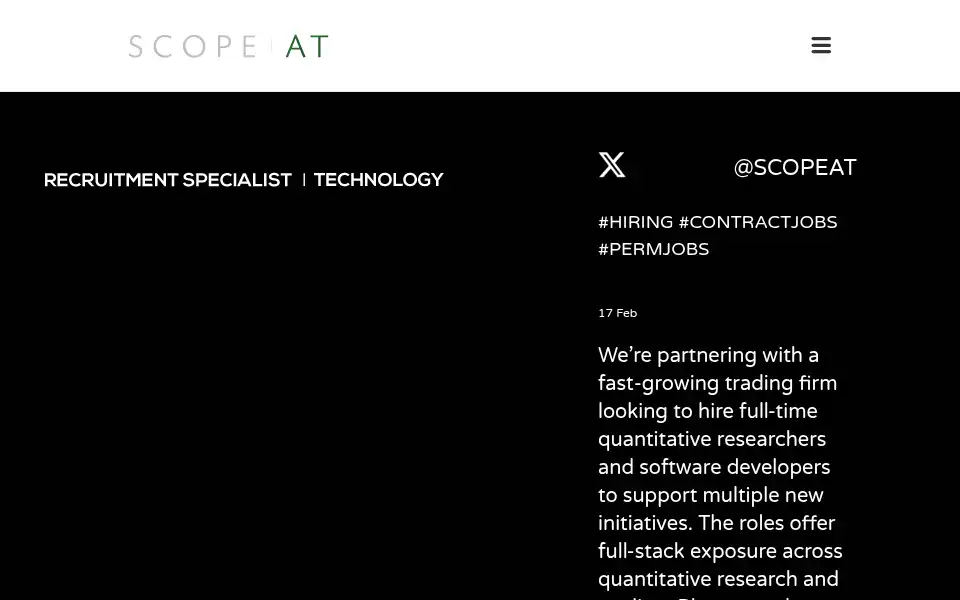 Screenshot of scopeat.co.uk