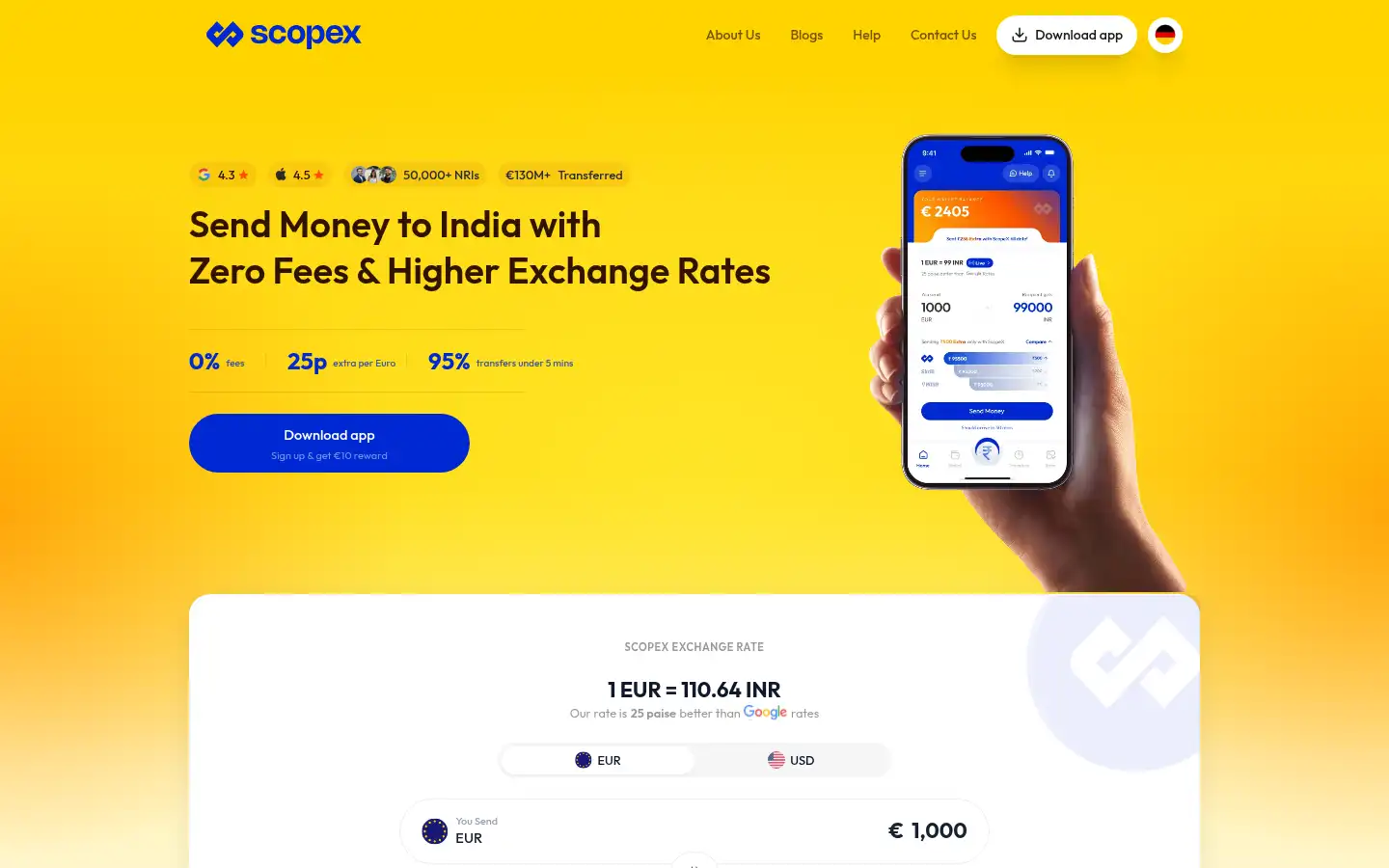 Screenshot of scopex.money