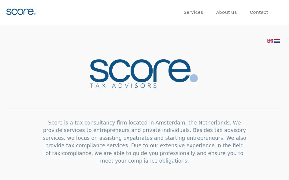 Screenshot of score-tax.com