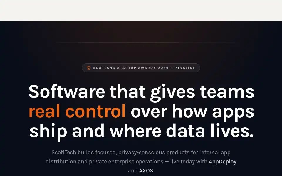 Screenshot of scotitech.com