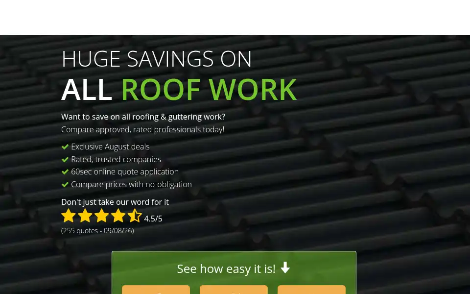 Screenshot of scotland.trusted-roofing.com
