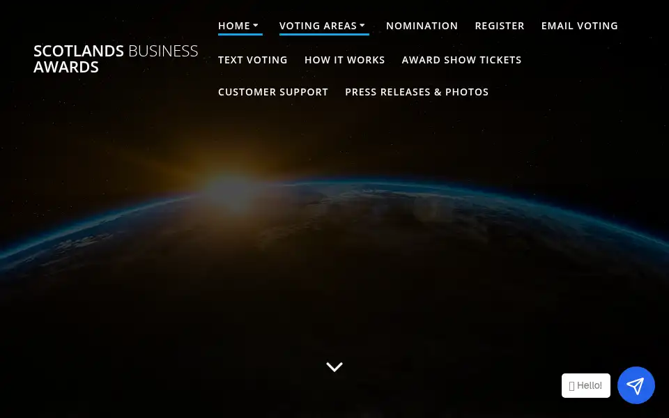 Screenshot of scotlandsbusinessawards.co.uk