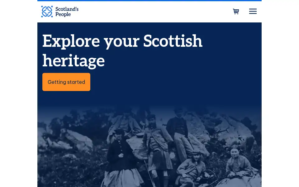 Screenshot of scotlandspeople.gov.uk