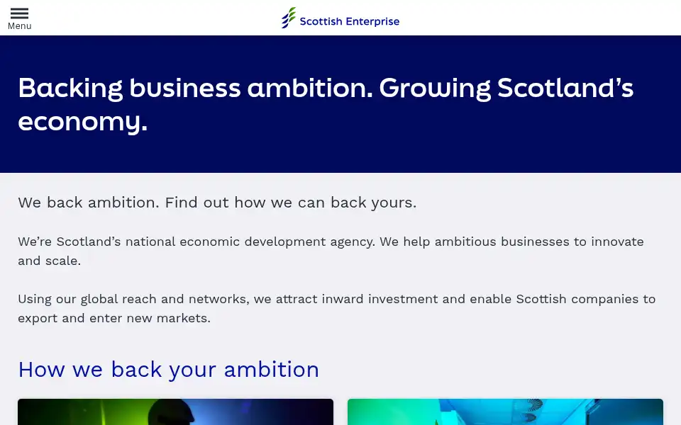 Screenshot of scottish-enterprise.com
