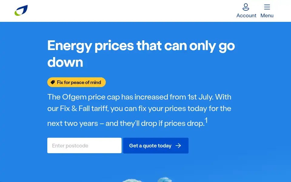 Screenshot of scottishgas.co.uk