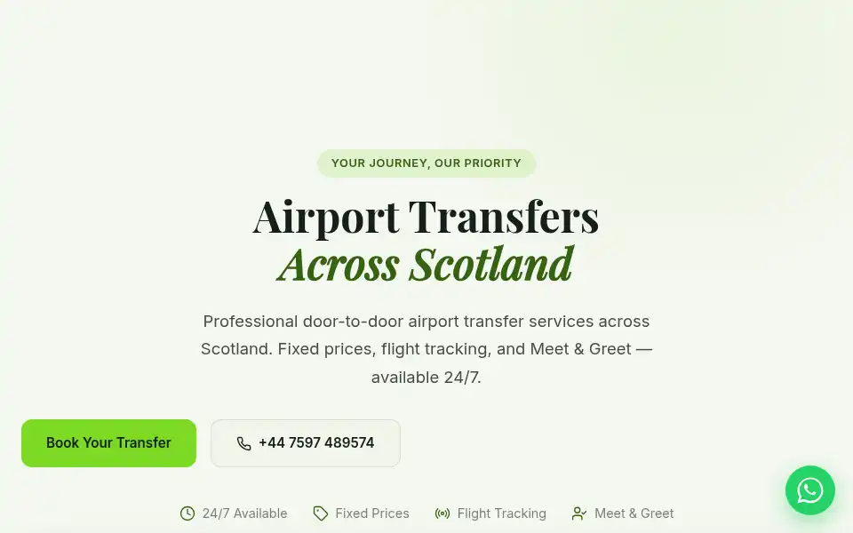 Screenshot of scottransfers.com