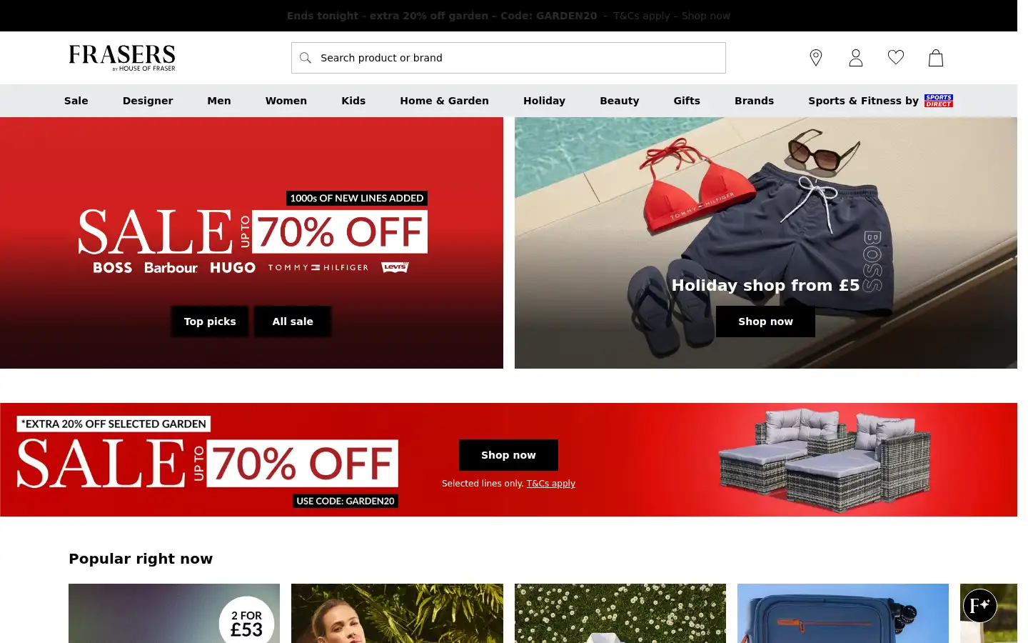 Screenshot of scottsmenswear.com