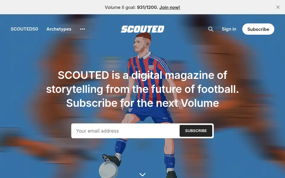 Screenshot of scoutedftbl.com