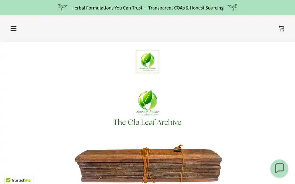 Screenshot of scriptsofnature.com