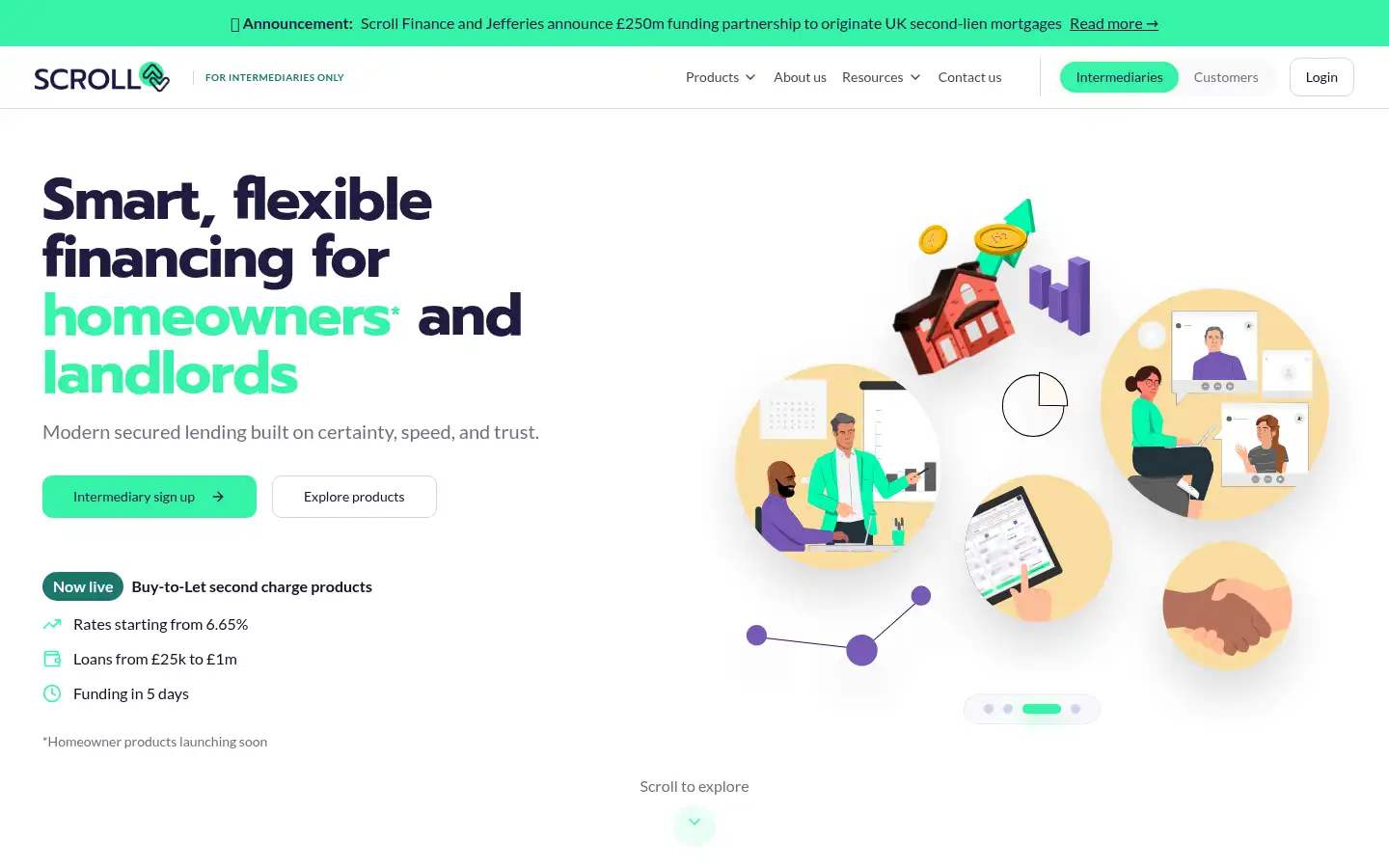 Screenshot of scrollfinance.com