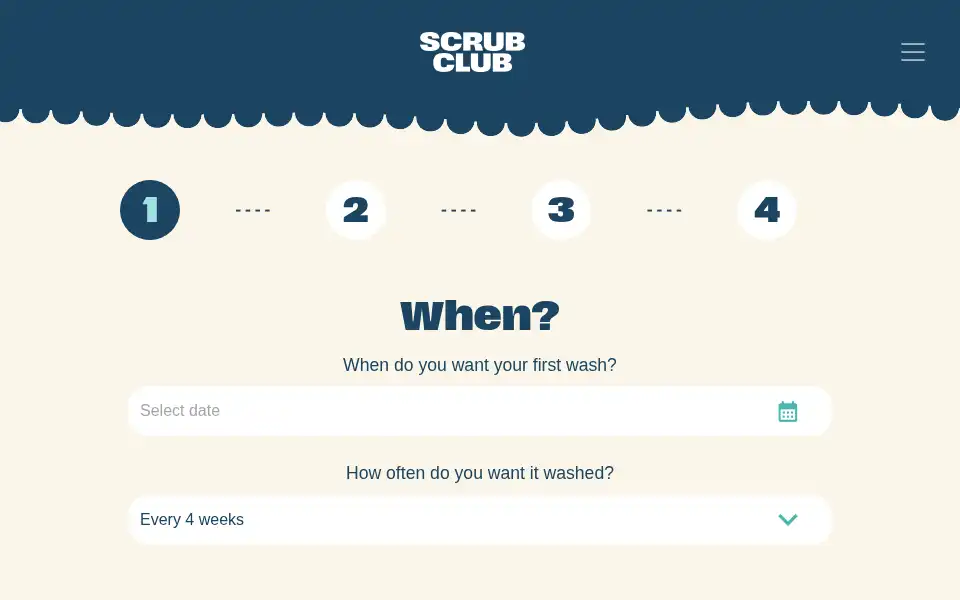 Screenshot of scrubclub.uk