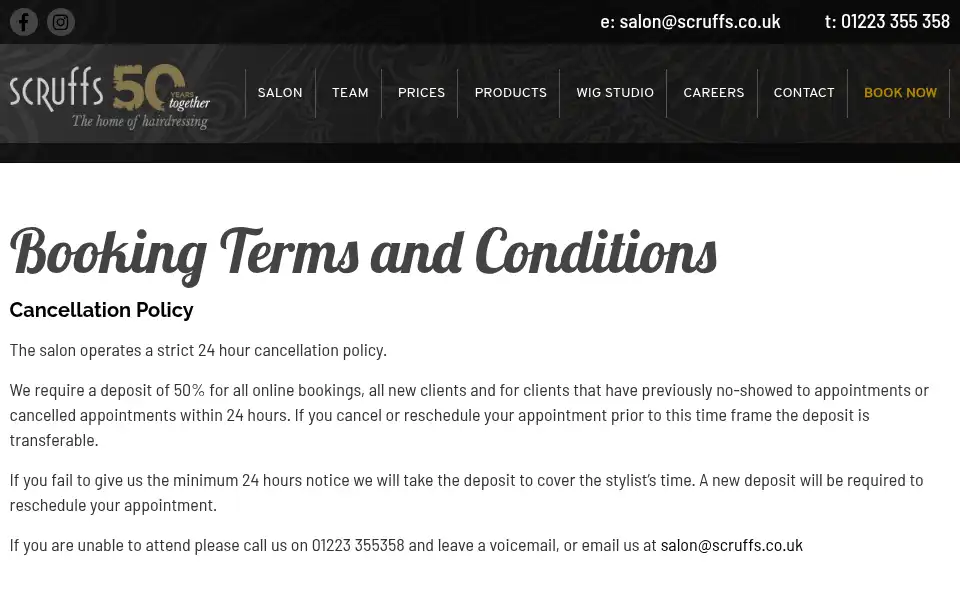 Screenshot of scruffs.co.uk