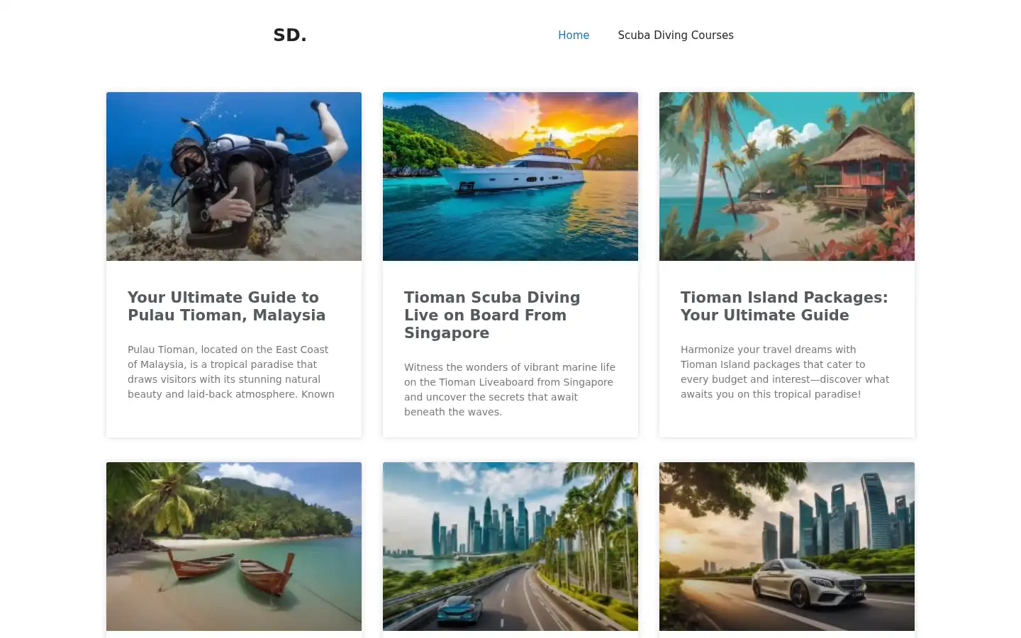 Screenshot of scuba-do.com