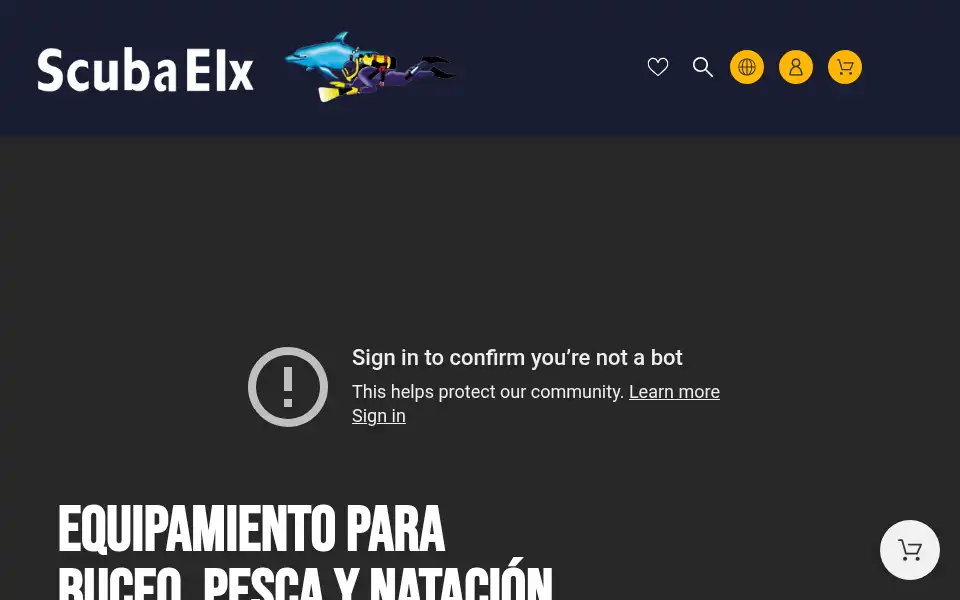 Screenshot of scubaonline.es