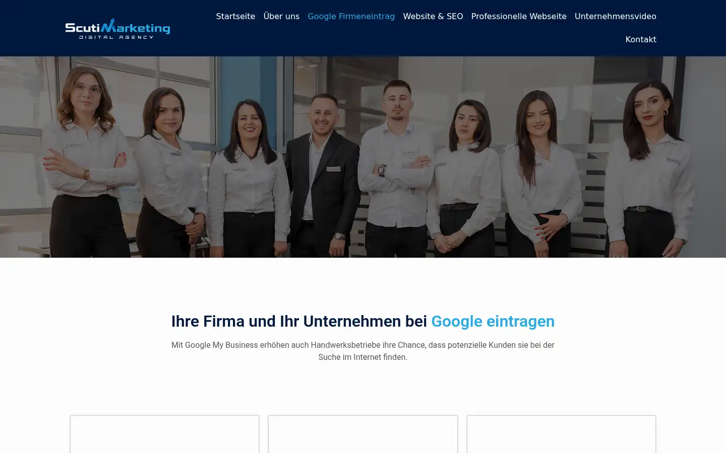Screenshot of scutimarketing.de