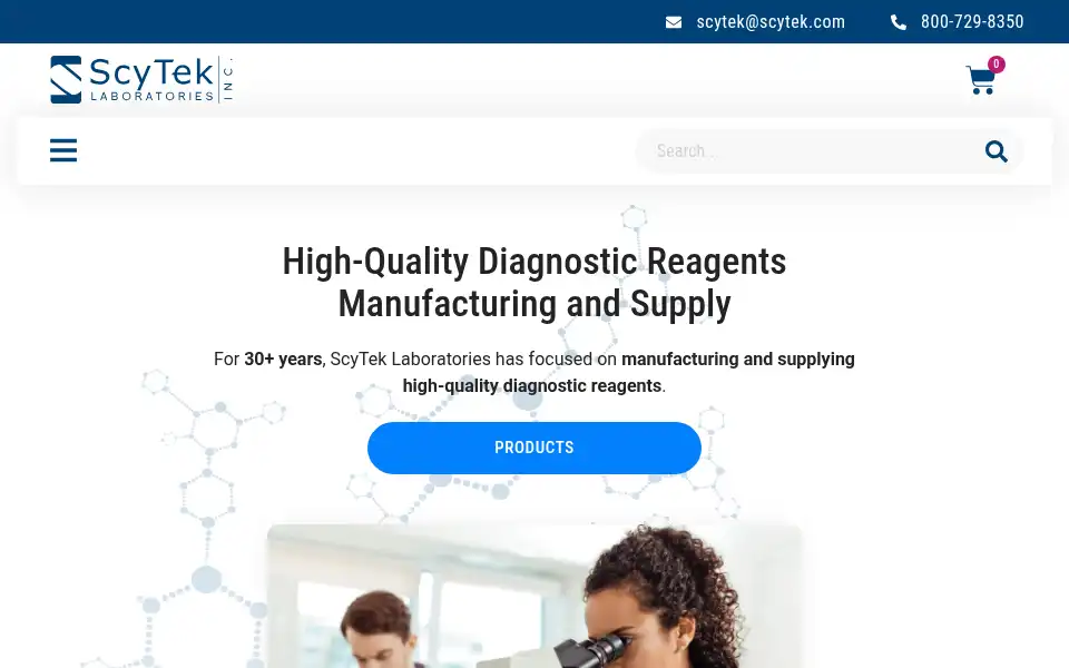 Screenshot of scytek.com