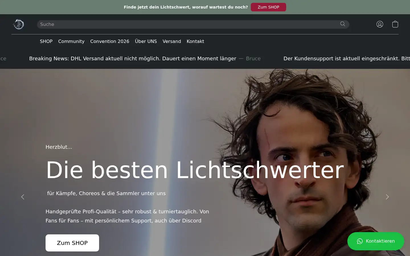 Screenshot of sd-sabers.de