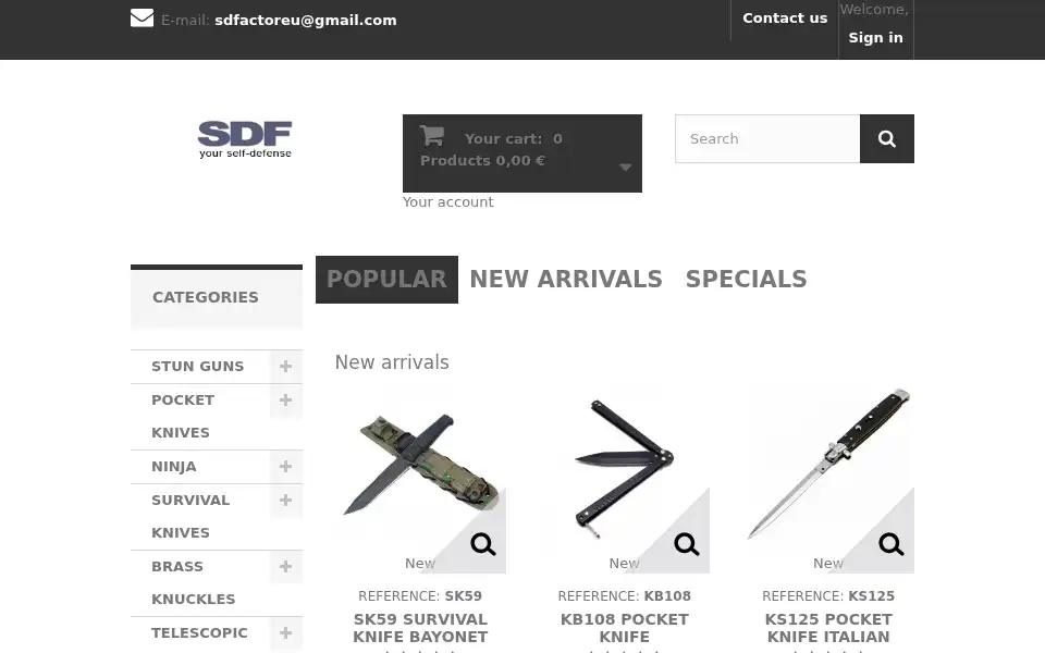 Screenshot of sdfactor.eu