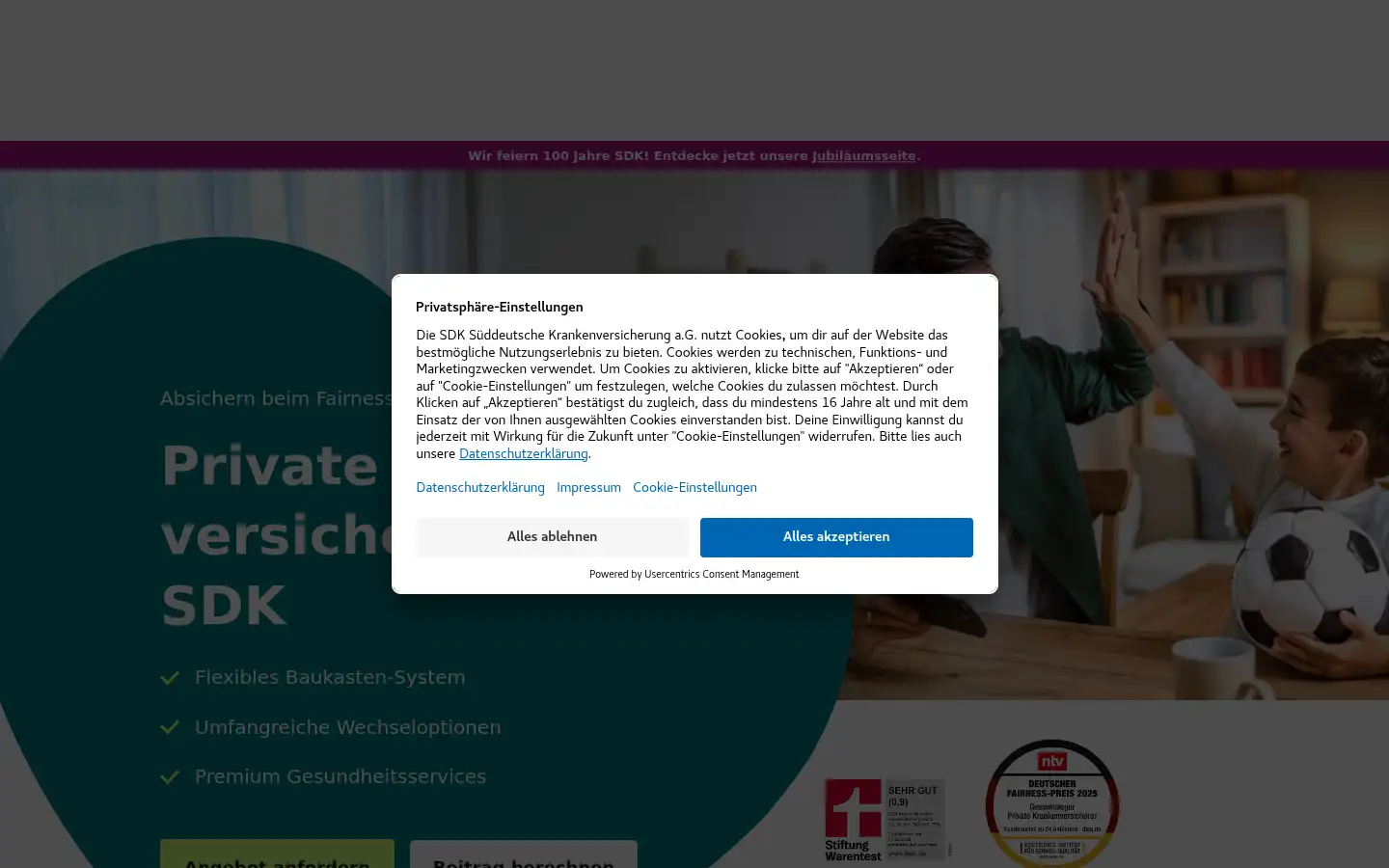 Screenshot of sdk.de