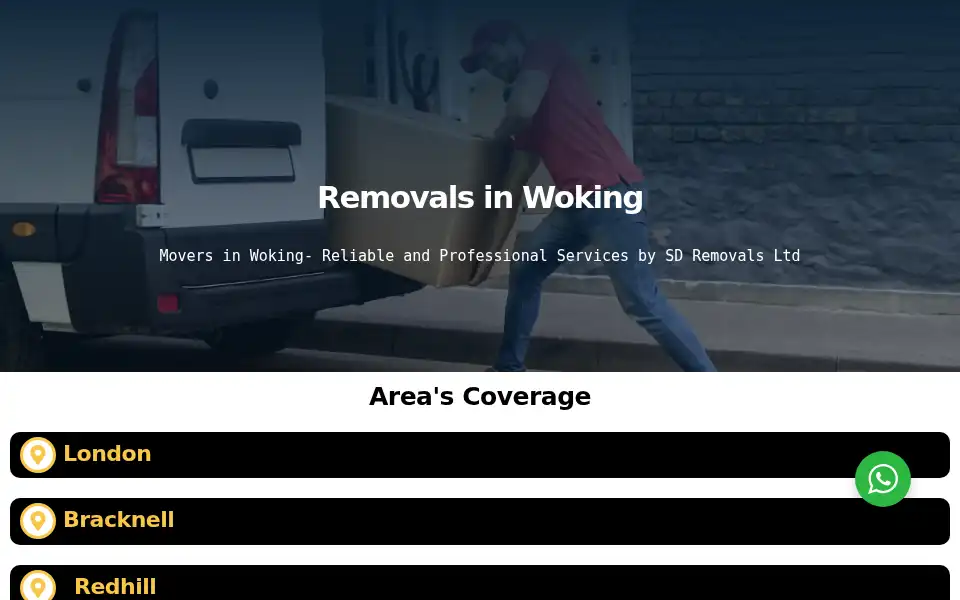 Screenshot of sdremovals.co.uk