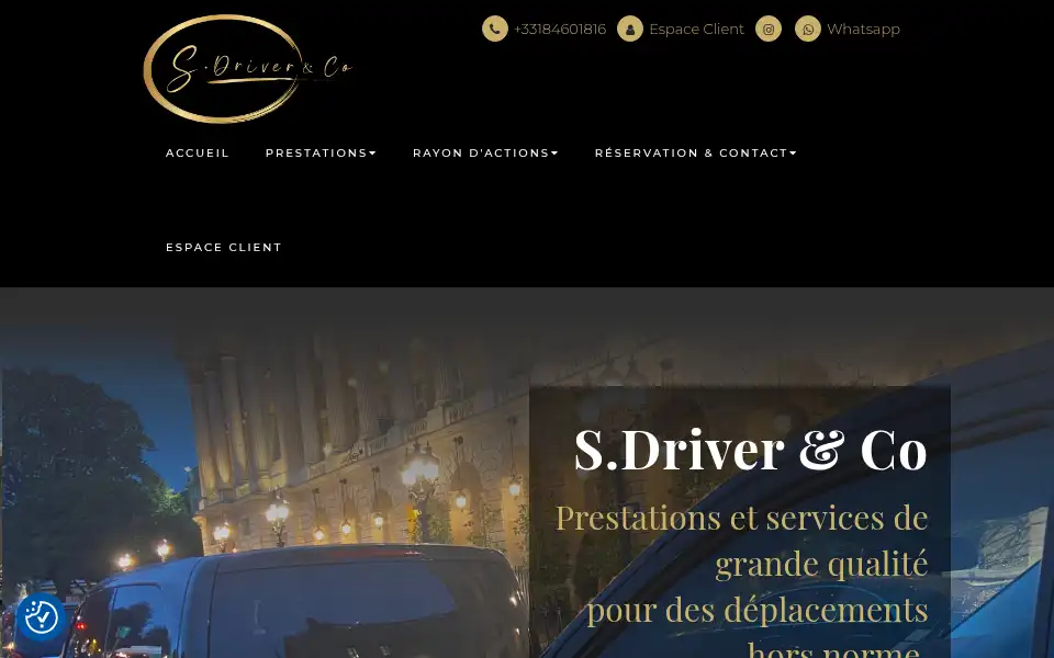 Screenshot of sdrivervtc.fr
