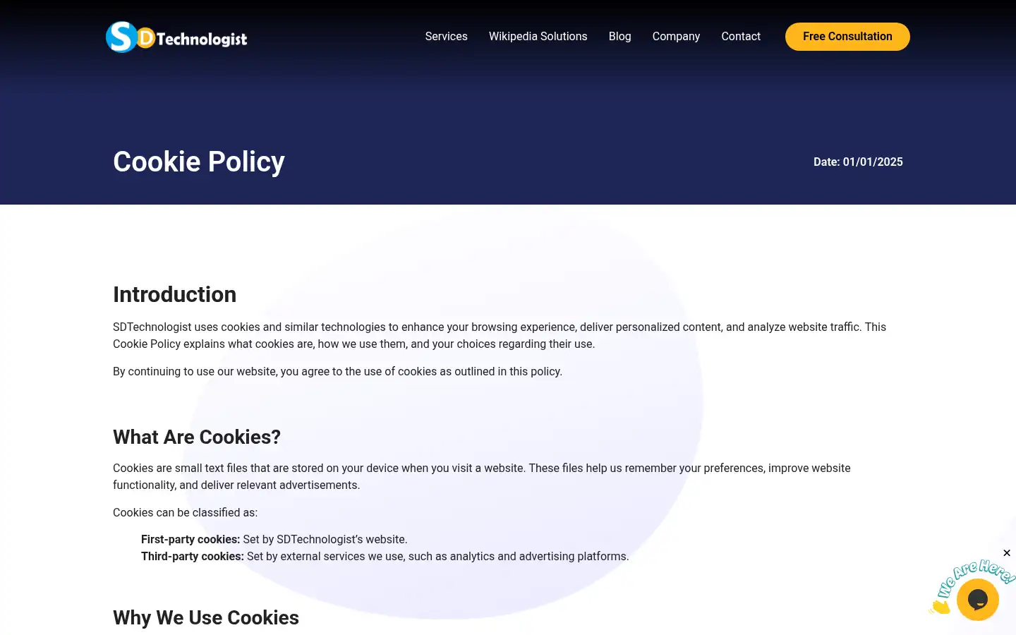 Screenshot of sdtechnologist.com
