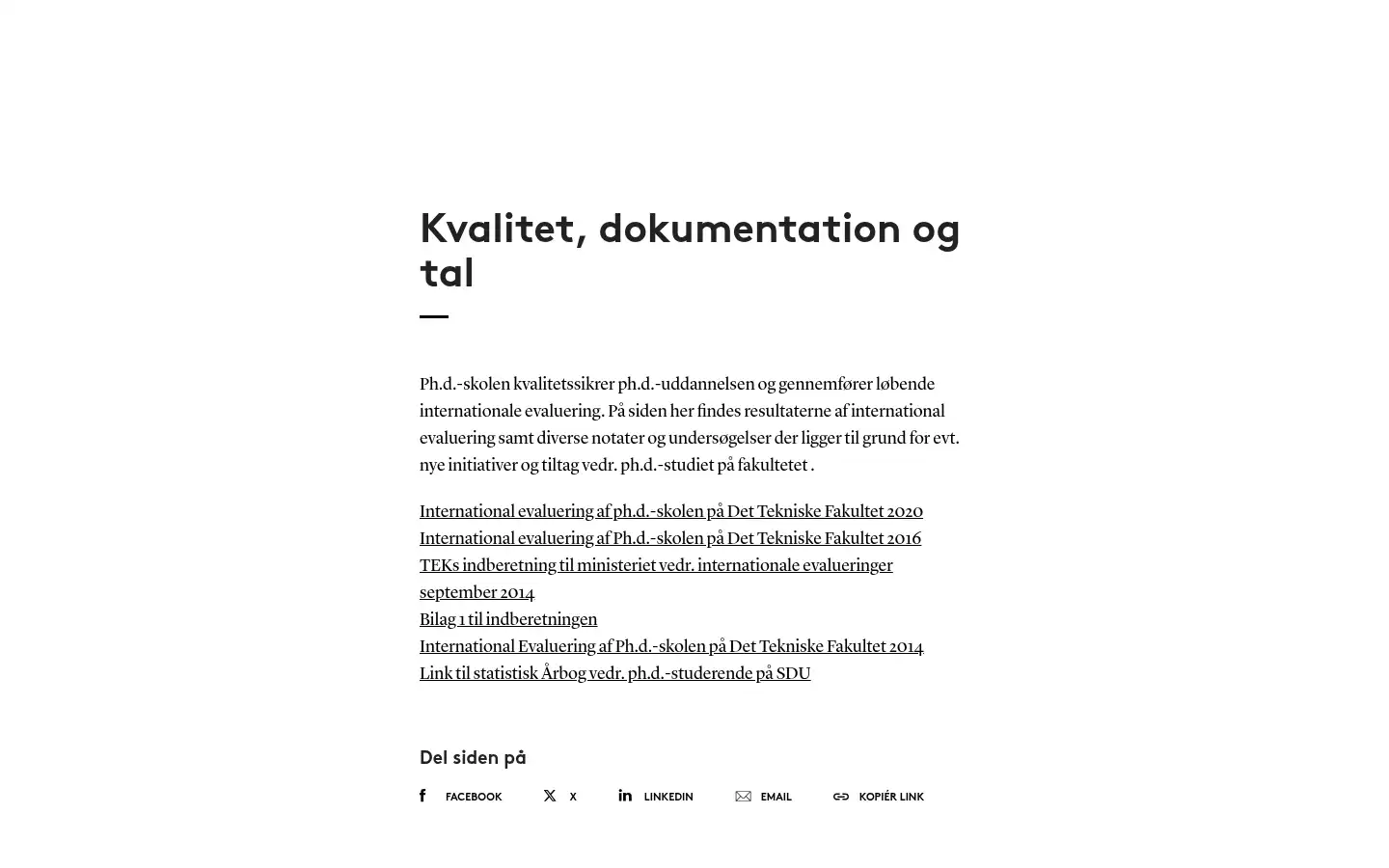 Screenshot of sdu.dk