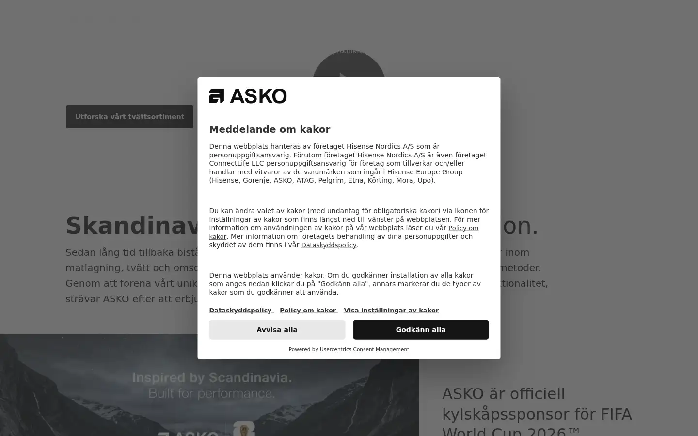 Screenshot of se.asko.com