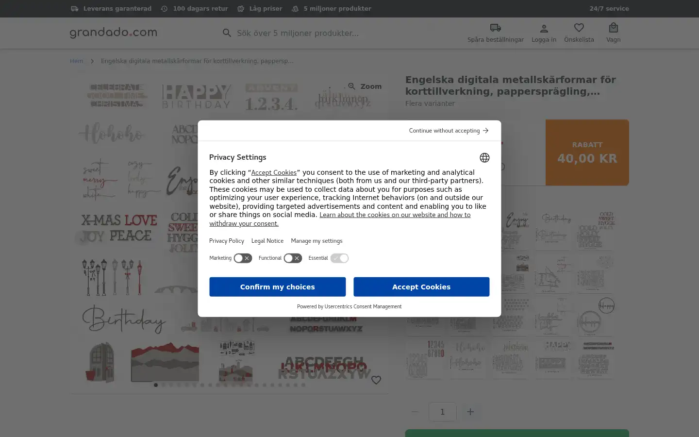 Screenshot of se.grandado.com