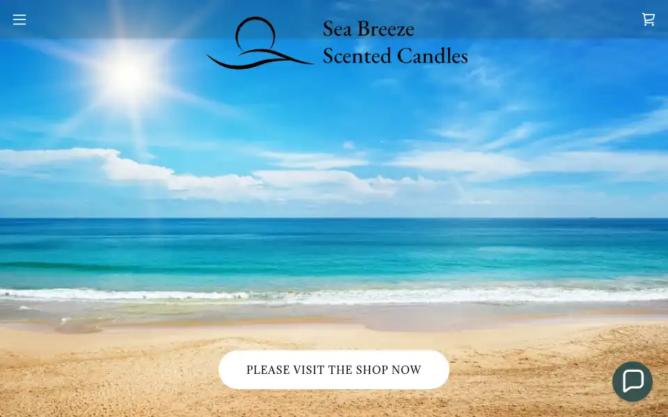 Screenshot of seabreezecandles.co.uk
