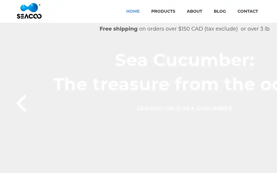 Screenshot of seacoo.com