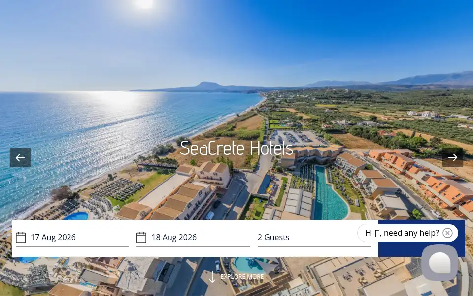 Screenshot of seacretehotels.com